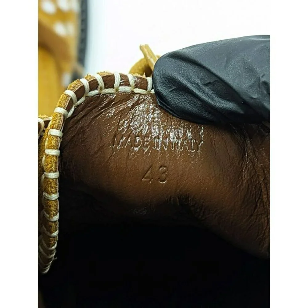 Wales Bonner Men's Studded Calf Suede Desert Studs Boots Size 43 (MSRP $1,050)